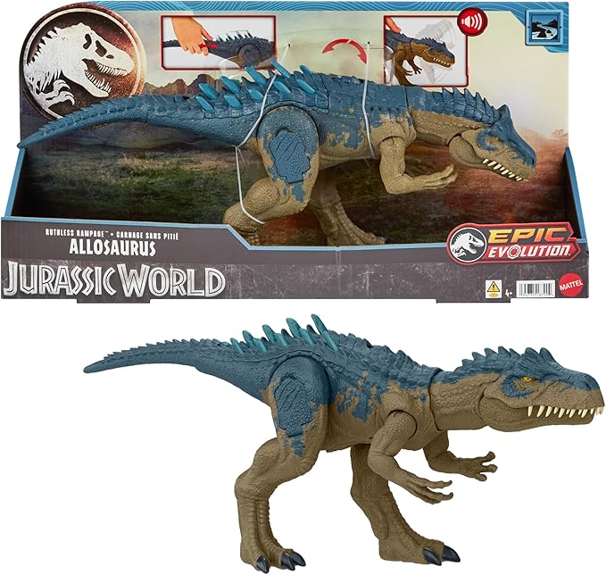 Jurassic World Ruthless Rampagin Allosaurus Dinosaur Toy